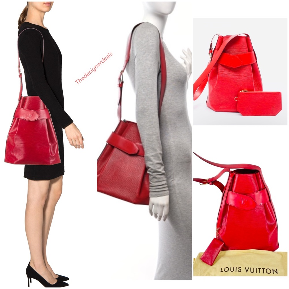 😍💃🏻🥰Authentic LOUIS VUITTON Red Epi Sac… 30 - Picture 1 of 14